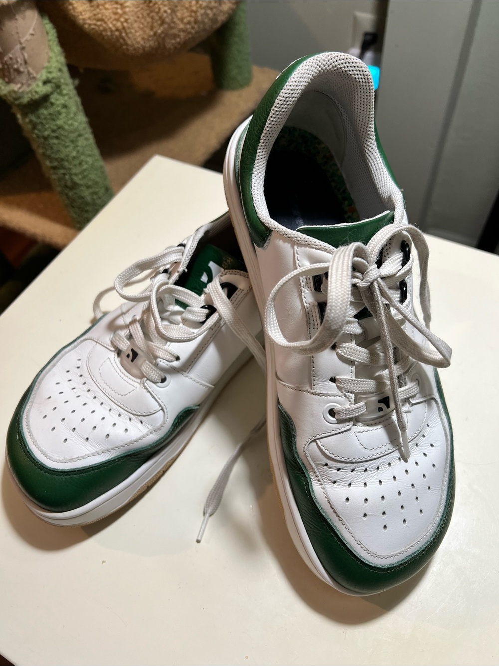Barebarics Wave barefoot sneakers in a white green colorway.. Mens 8 women 9.5 - Picture 7 of 10